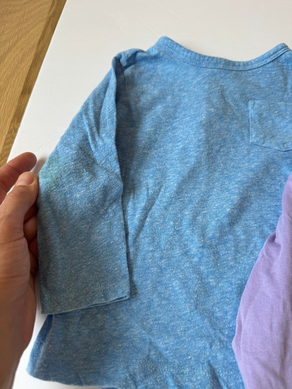 #190 REDUCED Primary Bundle: 12-18m Shirts + Size 1 Heart Shirt
