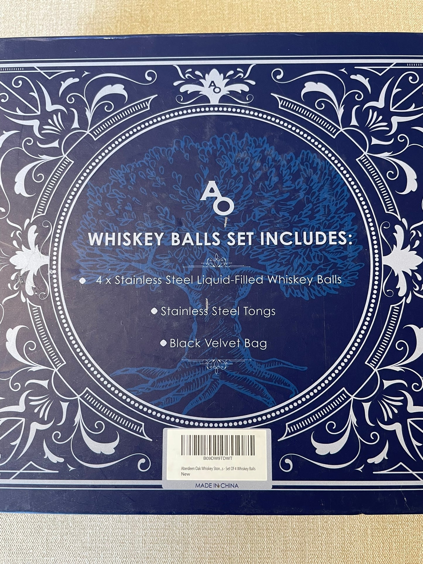 Seller #12 Set of 4 Reusable Stainless Steel Metal Beverage Chilling Rocks | Won't Delute Your Bourbon! | NEW IN BOX