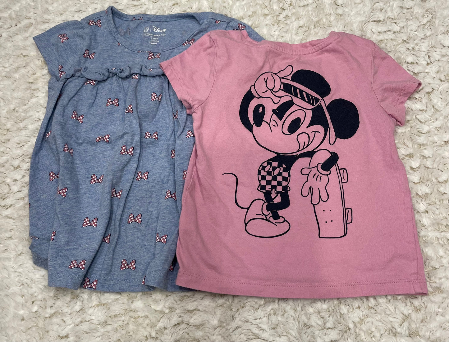 Gap 3T Minnie and Mickey shirts