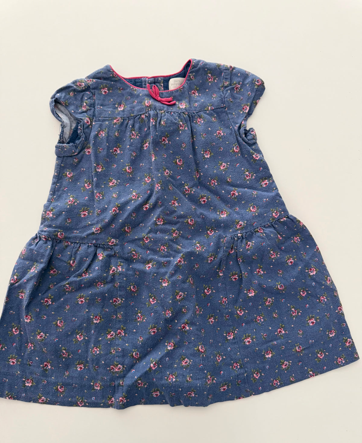 #117, Girls 3T, Zara blue floral print dress, GUC