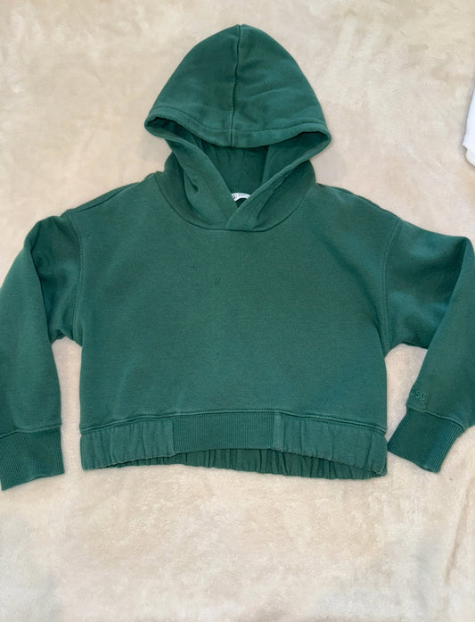 #46 Girls 4/5 DSG 2xs crop sweatshirt with two small spots- might be fabric softener a few on elbow too uc