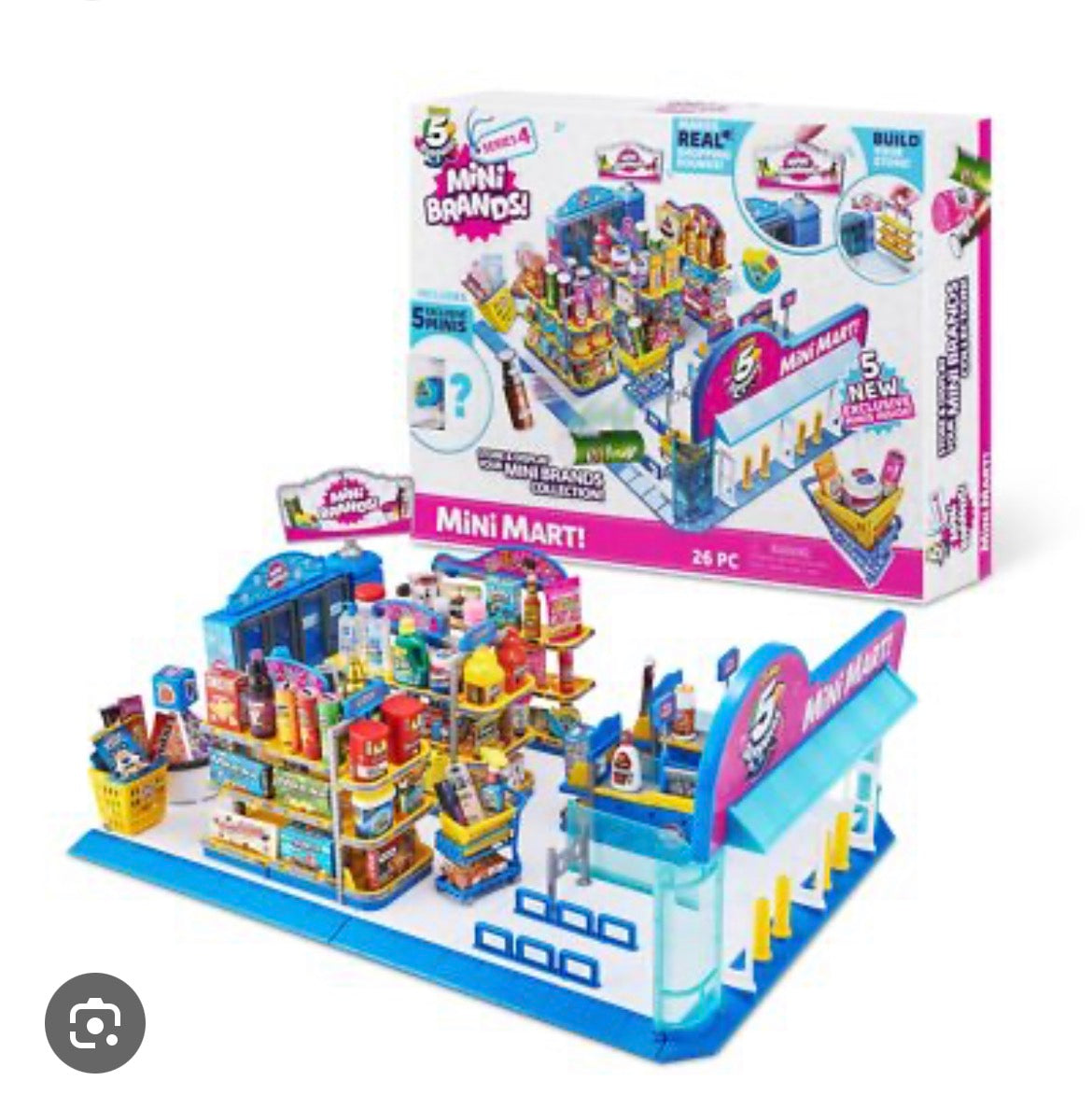 135 Mini Brands Mini market, EUC, still works, no missing pieces and includes extra pieces and instructions. (stock picture to show what it looks like built)