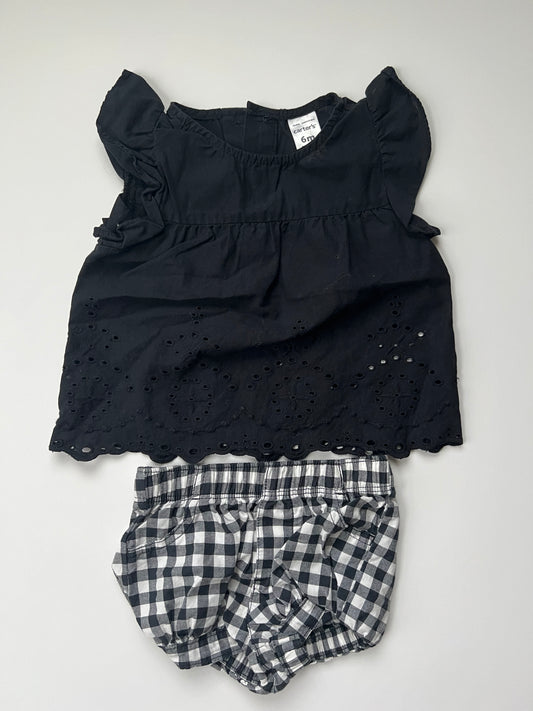 Girls 6M Black Outfit