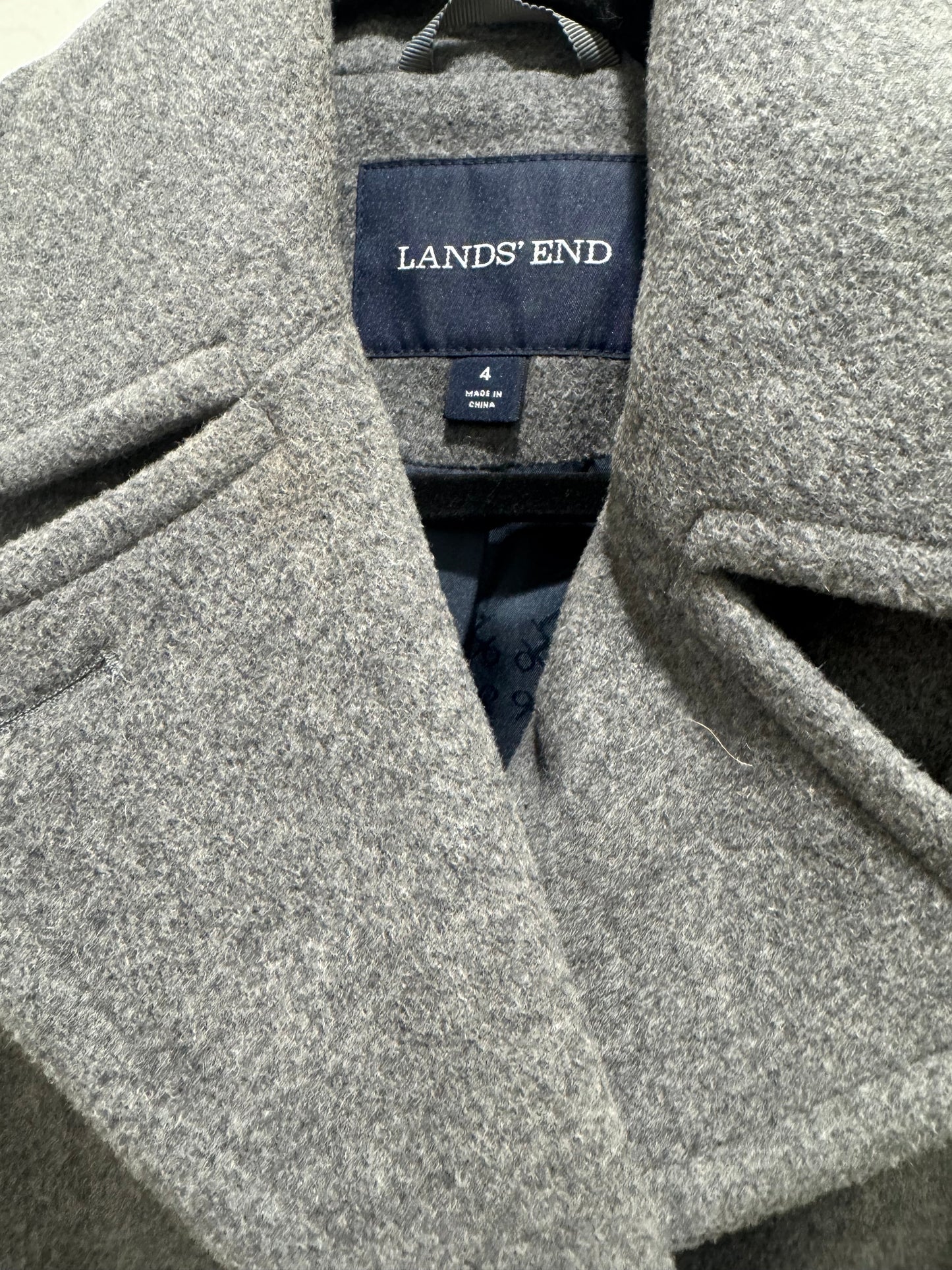 #53 reduce women’s gray dress coat size 4