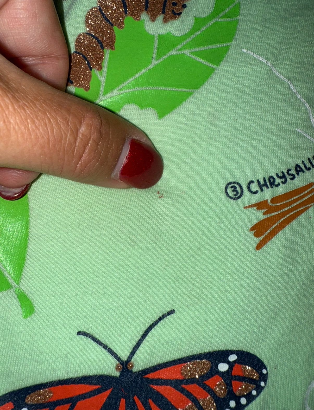 #46 Girls 5T cat and Jack tshirt bundle butterfly process shirt has a small spot pictured uc