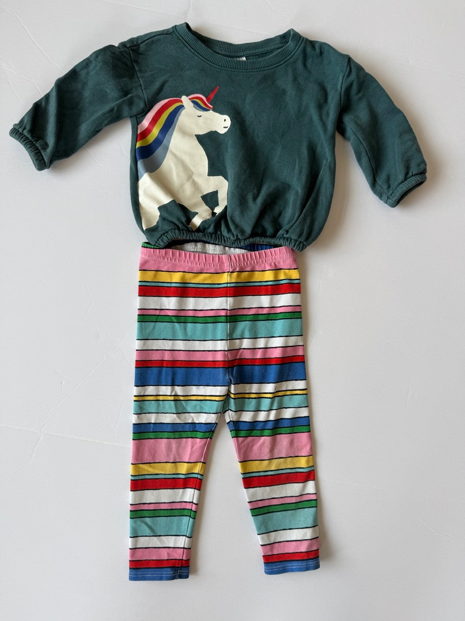 #190 REDUCED Hanna Andersson Set: 12-18m Sweatshirt and 18-24 Leggings