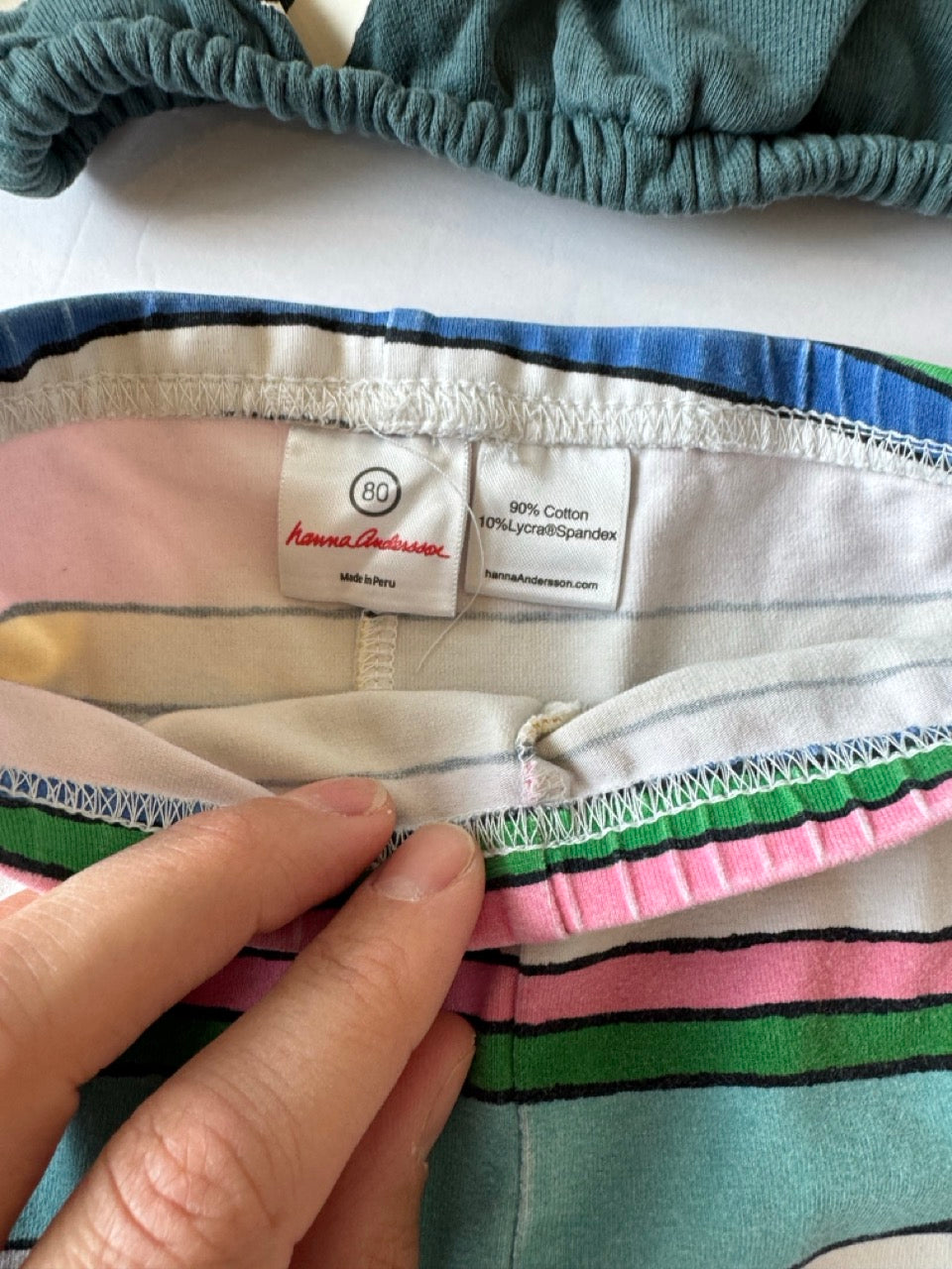 #190 REDUCED Hanna Andersson Set: 12-18m Sweatshirt and 18-24 Leggings