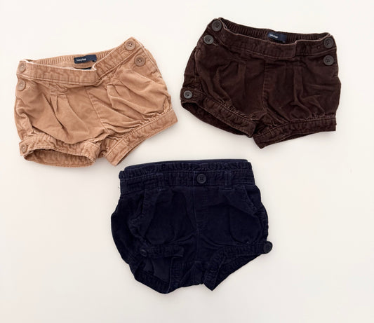 #117, Girls 18M, Gap corduroy shorts bundle, GUC