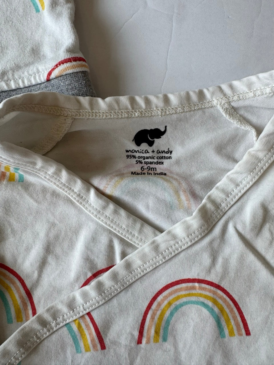 #190 REDUCED Monica + Andy Bundle: 6-9m Bodysuit and Sweatshirt