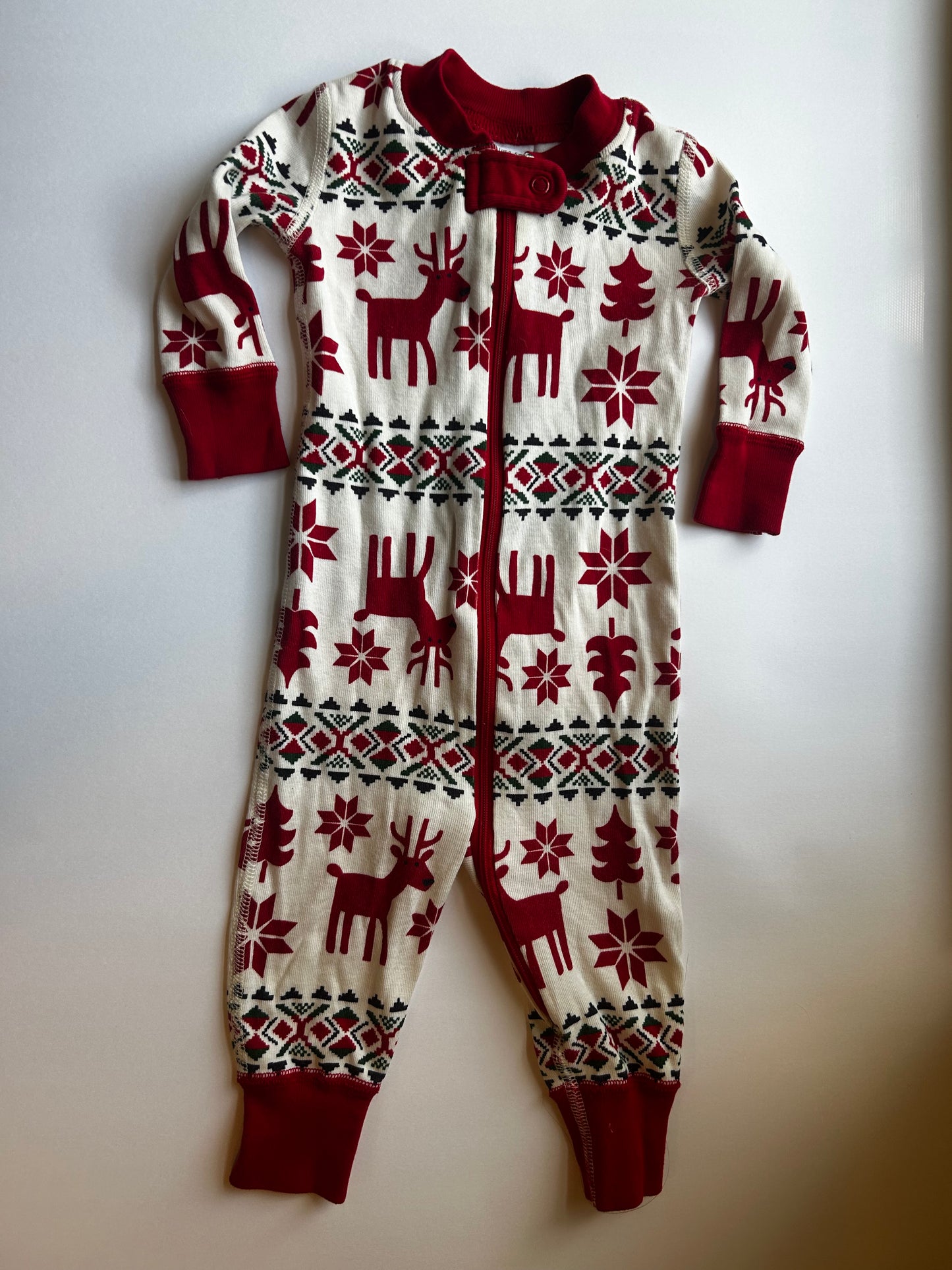 Seller #21 Hanna Andersson 3-6mo Holiday reindeer zippy