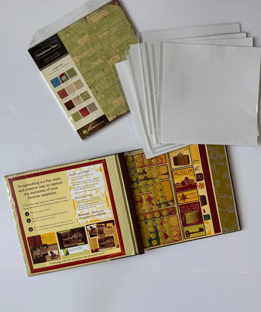 #190 REDUCED NWT Complete Scrapbook Kit + Bonus Pages