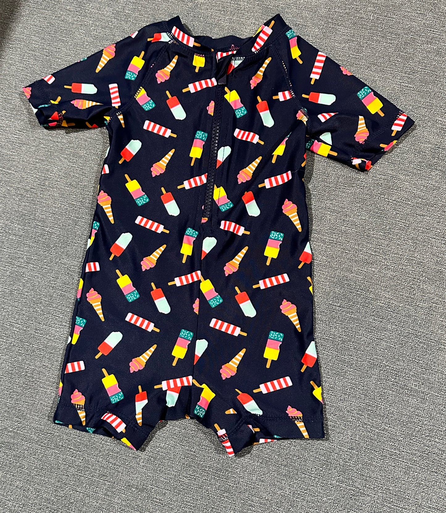 Old Navy zip up swimsuit, 6-12 months