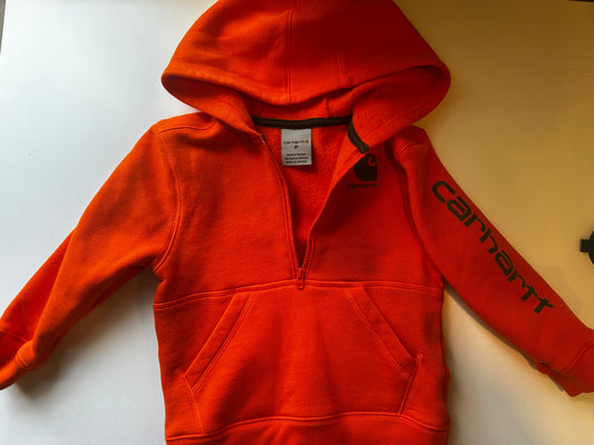 Seller #21 Carhartt bright orange boys 3T 1/4 zip jacket