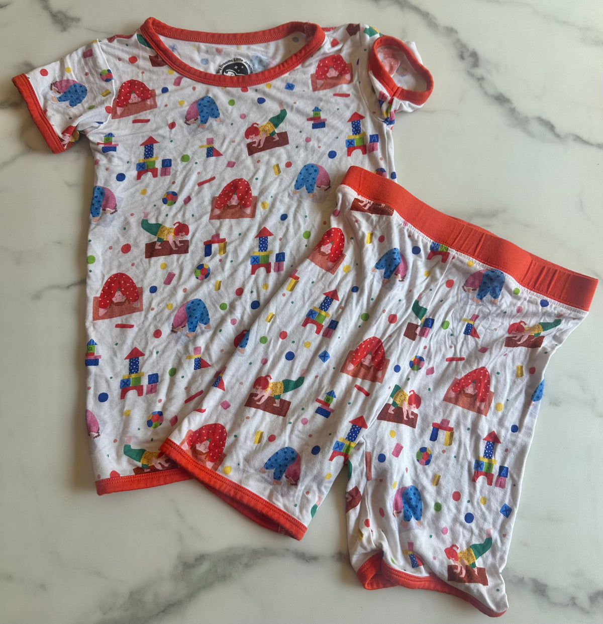 Seller #58 Gender neutral 5T bamboo shortie pjs
