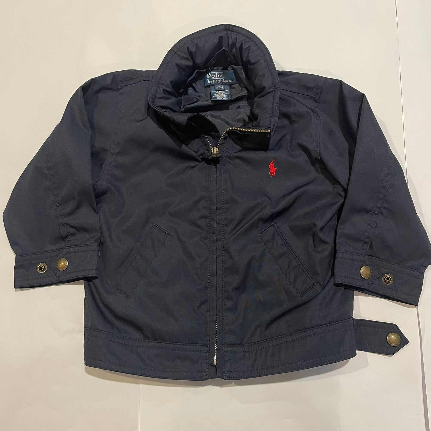 #126 Boys Polo Ralph Lauren 24M Navy Jacket EUC