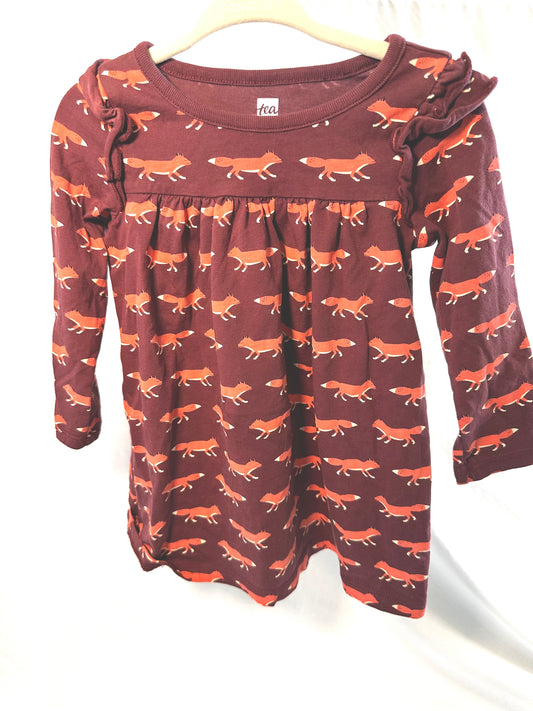 #30 12-18mo Tea Collection Fox Dress