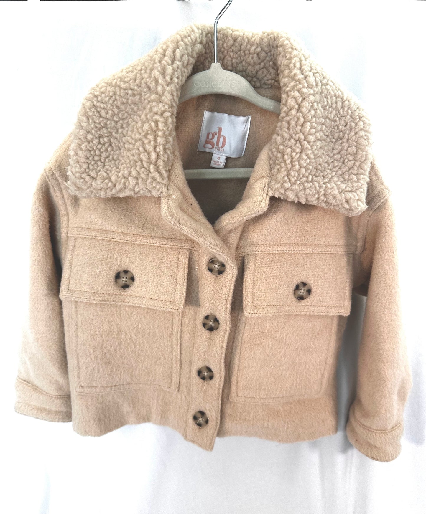 #30 4T Shearling/Fleece Jacket, New Condition