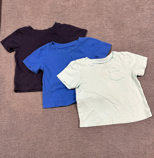 Boys 9 month 3 pack blue T-shirts, jumping beans