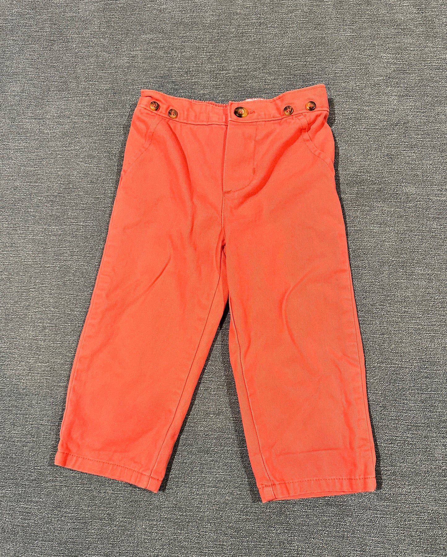 Boys 18 months, salmon dress pants with suspenders & bow tie , Joy by Carter’s