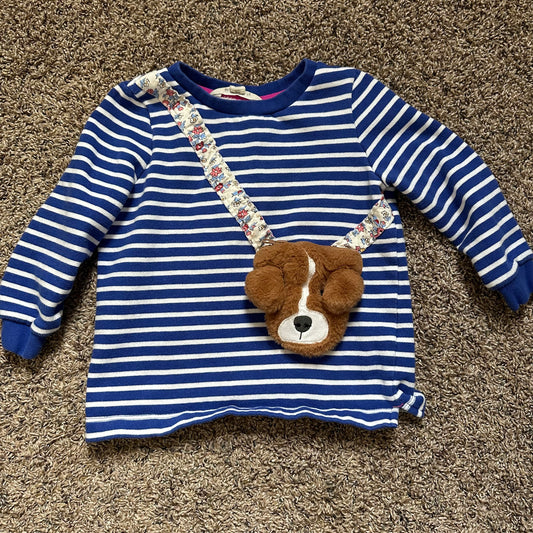 #162 Mini Boden Dog sweatshirt 3/4