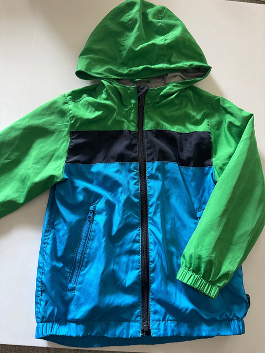 # 92 boys Gap 5 t lined hooded zip up windbreaker