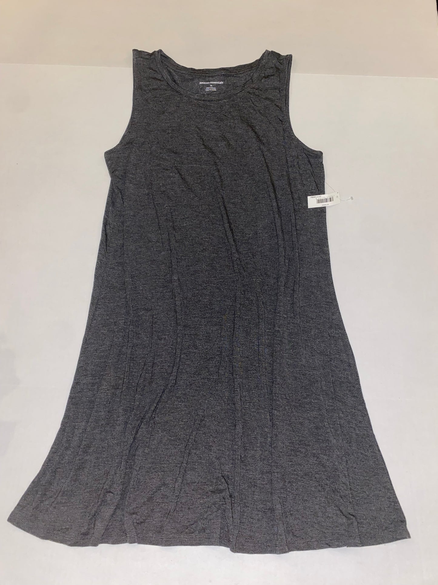Womens Medium NWT Amazon Essential Grey Sleeveless Dress