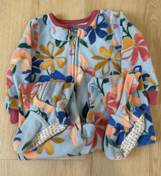 REDUCED! #49 Girls 12 months Carters light blue sleeper GUC