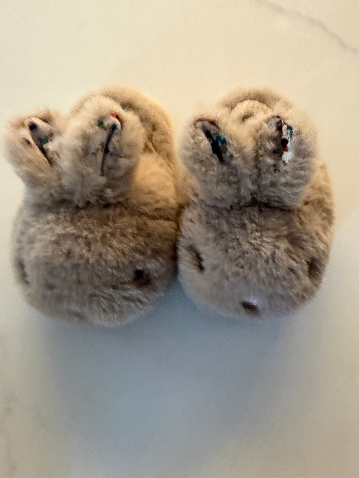 #139 Soft Bunny Slippers 5/6 toddler