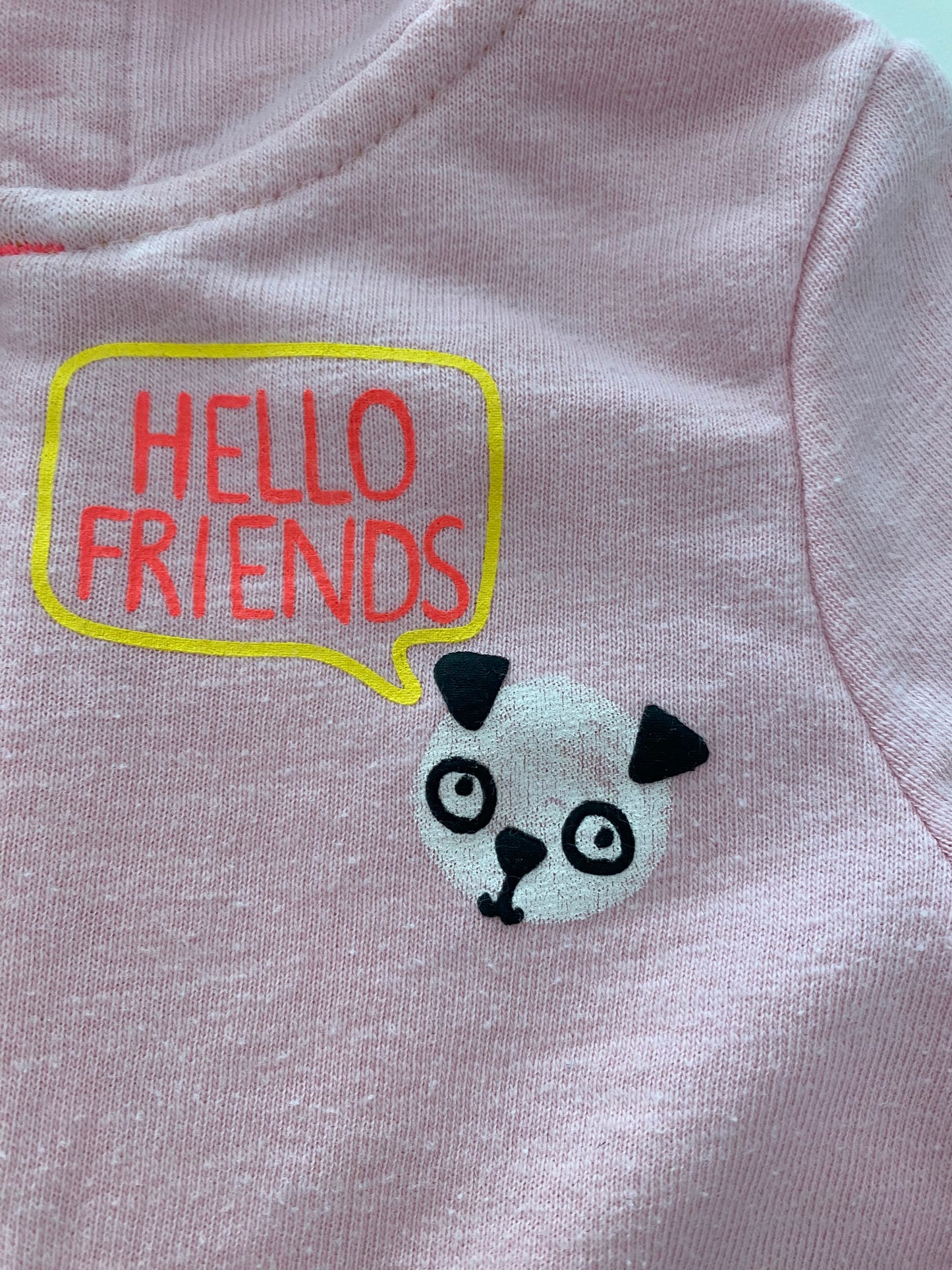 #117-Girls 2T, Cat & Jack Pink full zip sweatshirt, GUC