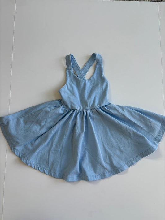 Seller #105 - Size 2T Girls Alice and Ames Baby Blue Pinafore VGUC