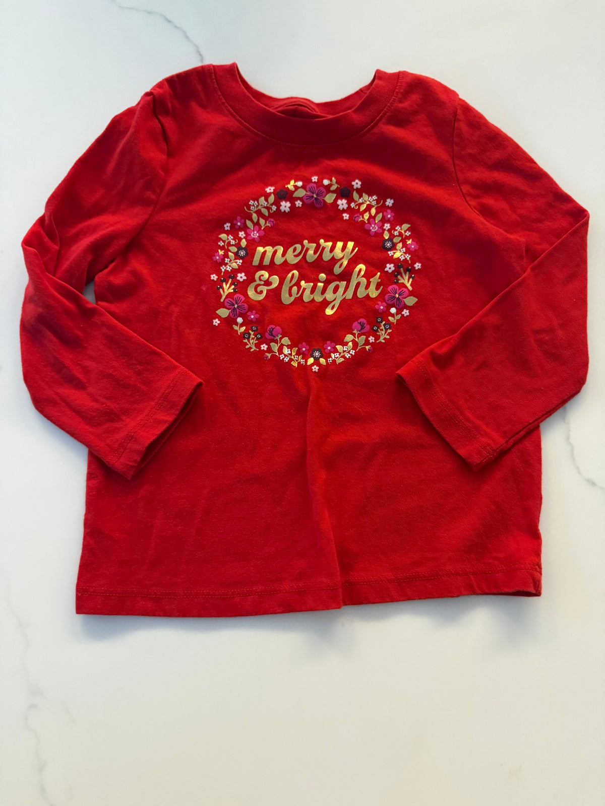 #139 Merry and Bright LS shirt 3T