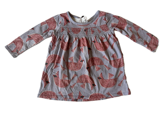 #190 REDUCED Tea 18-24m Red Cardinal Dress