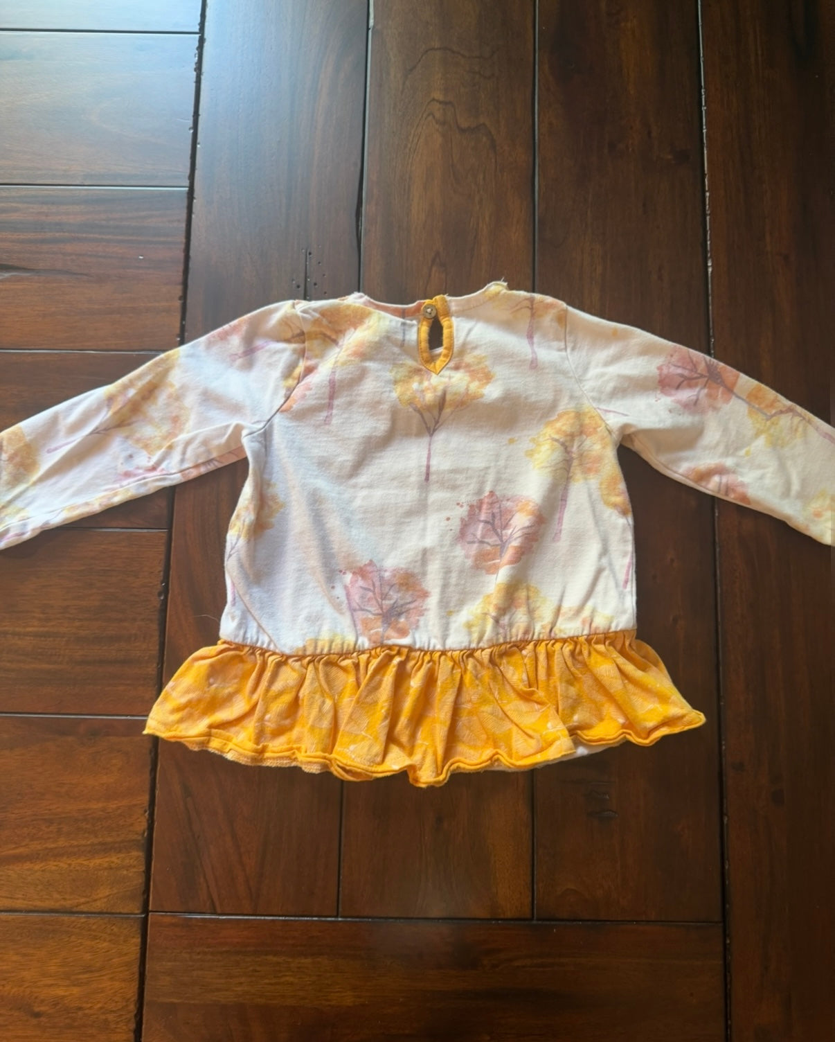#51 Burt’s Bees 18M Fall Trees Long Sleeved Shirt