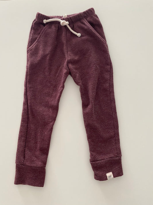 #117-Girls 2T, Lulu + Roo Eggplant Sweatpant Joggers, GUC