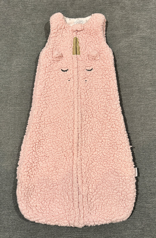 Girls 0–6 month fleece sleep sack, mudpie