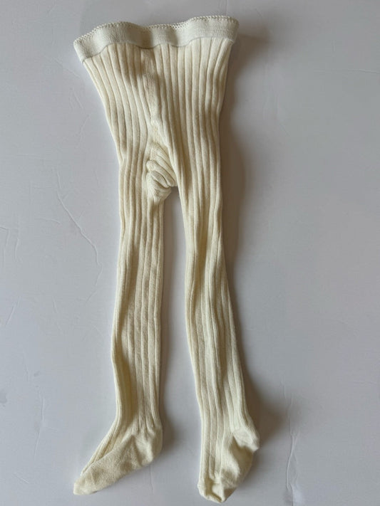 #190 REDUCED Hanna Andersson 18-24m Ribbed Footed Tights (VGUC)
