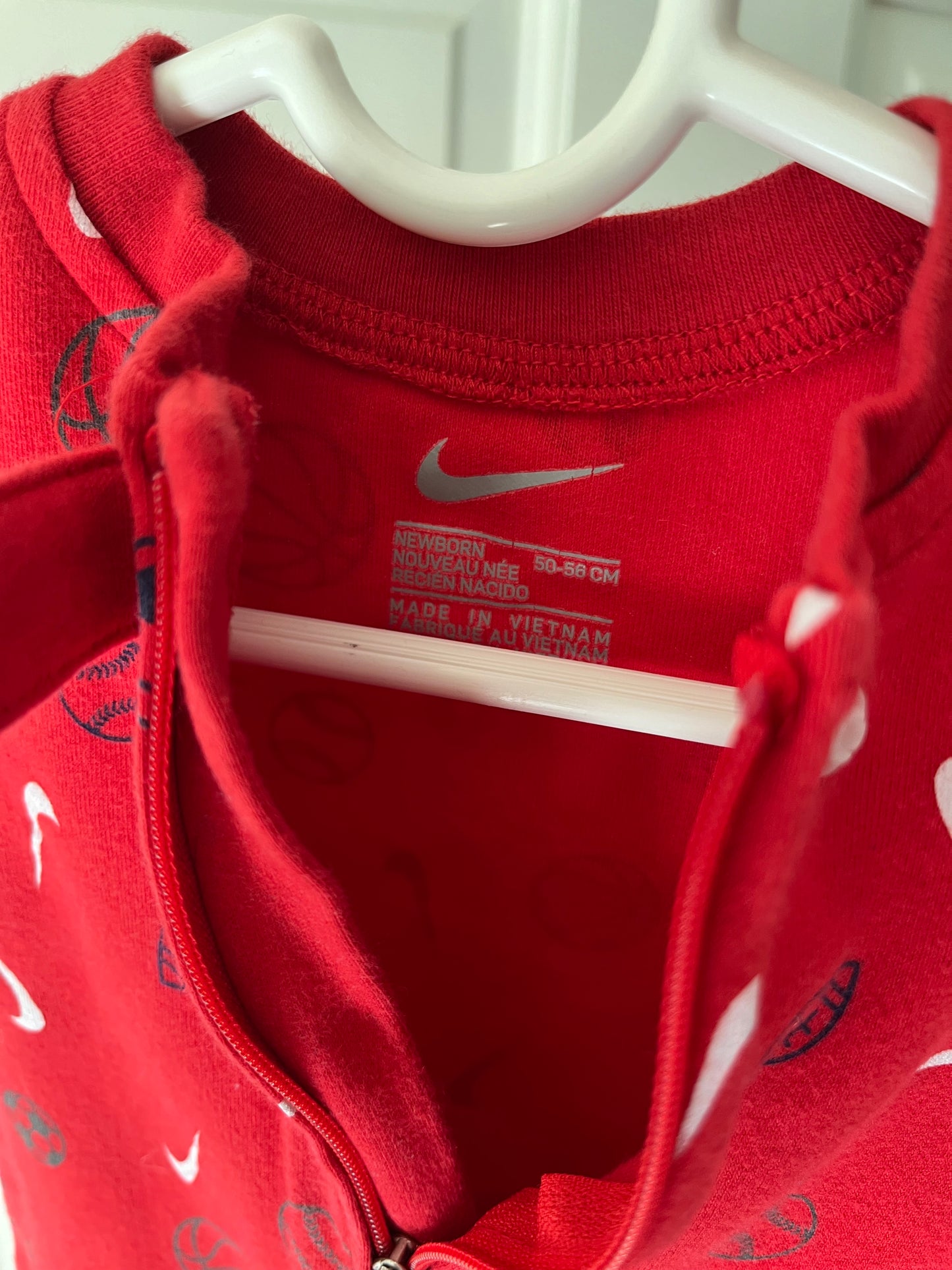 Boys newborn Girls Newborn Nike Red Sports bodysuit  PPU Evendale 45241