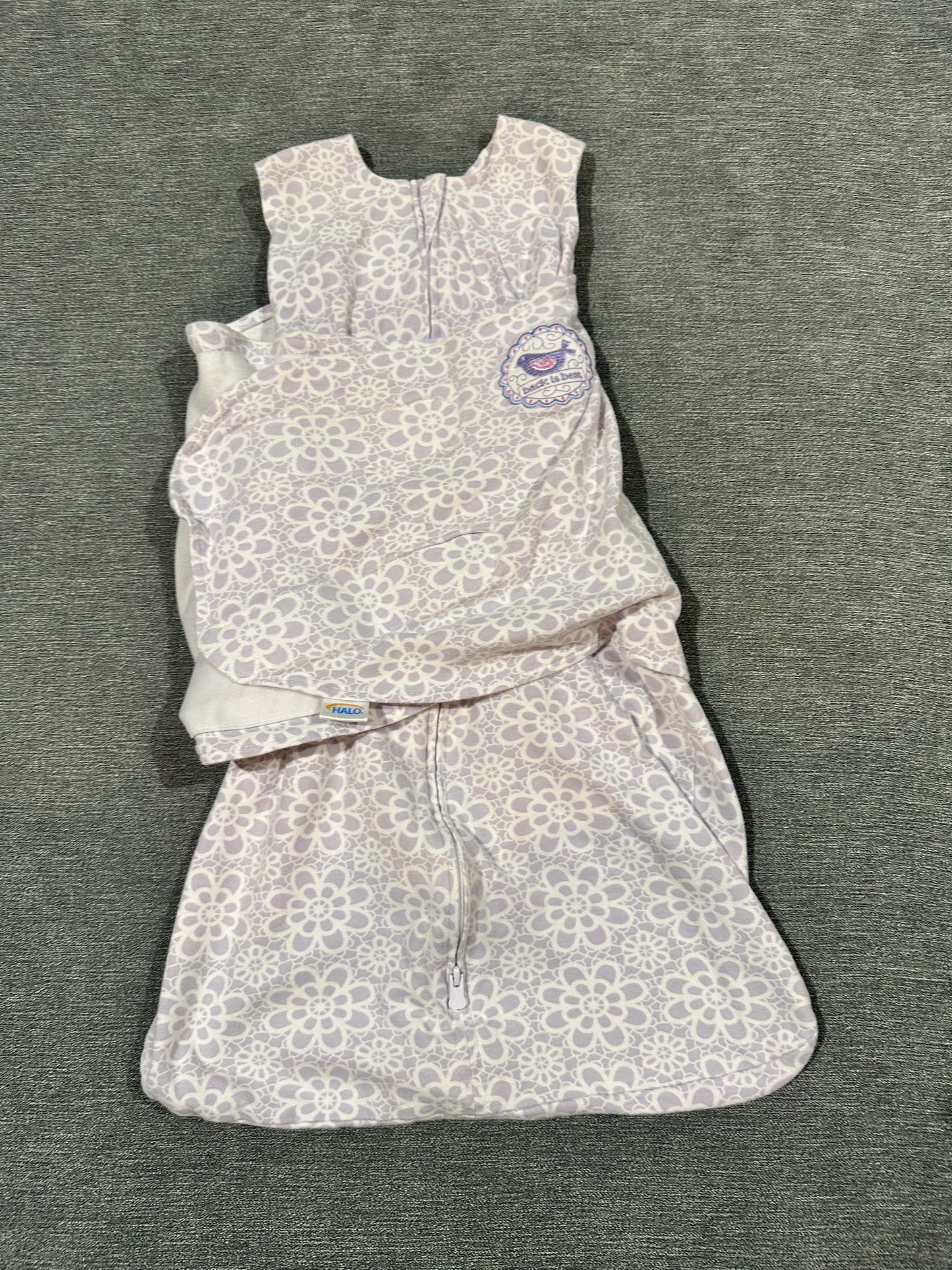 Girls 3–6 months halo swaddle sleep sack