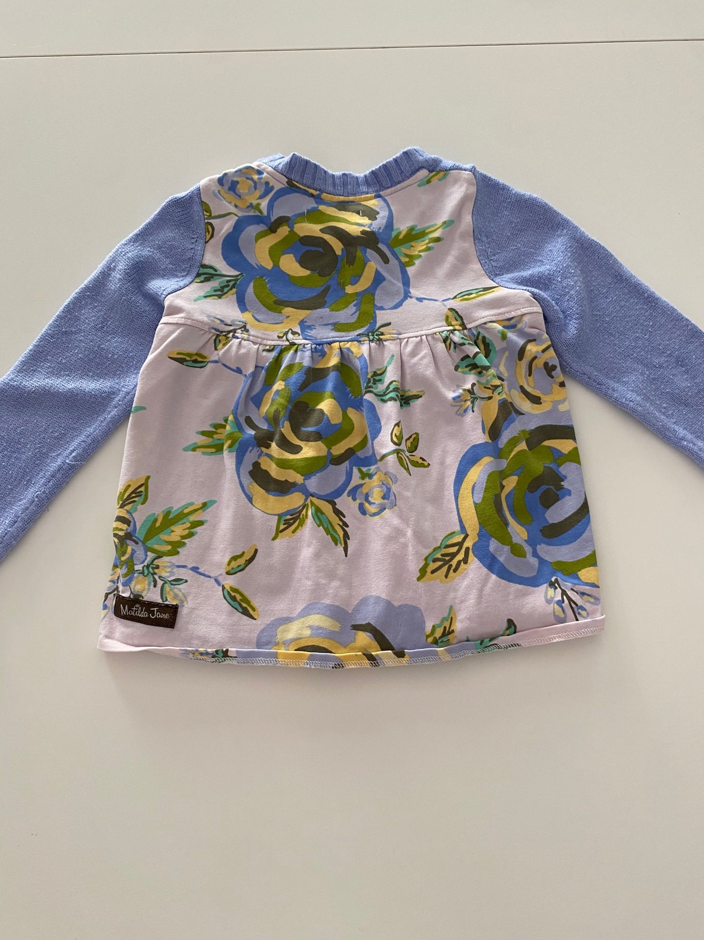 #117-Girls 24M, Matilda Jane Purple Cardigan Sweater, GUC,*reduced*