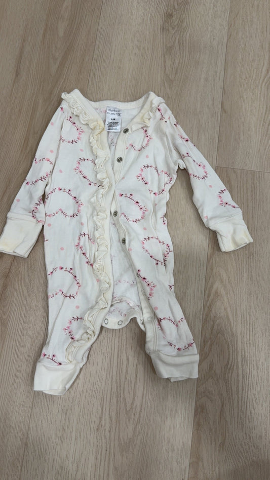 REDUCED! #49 girls Modern Moments floral outfit  0-3 months  VGUC