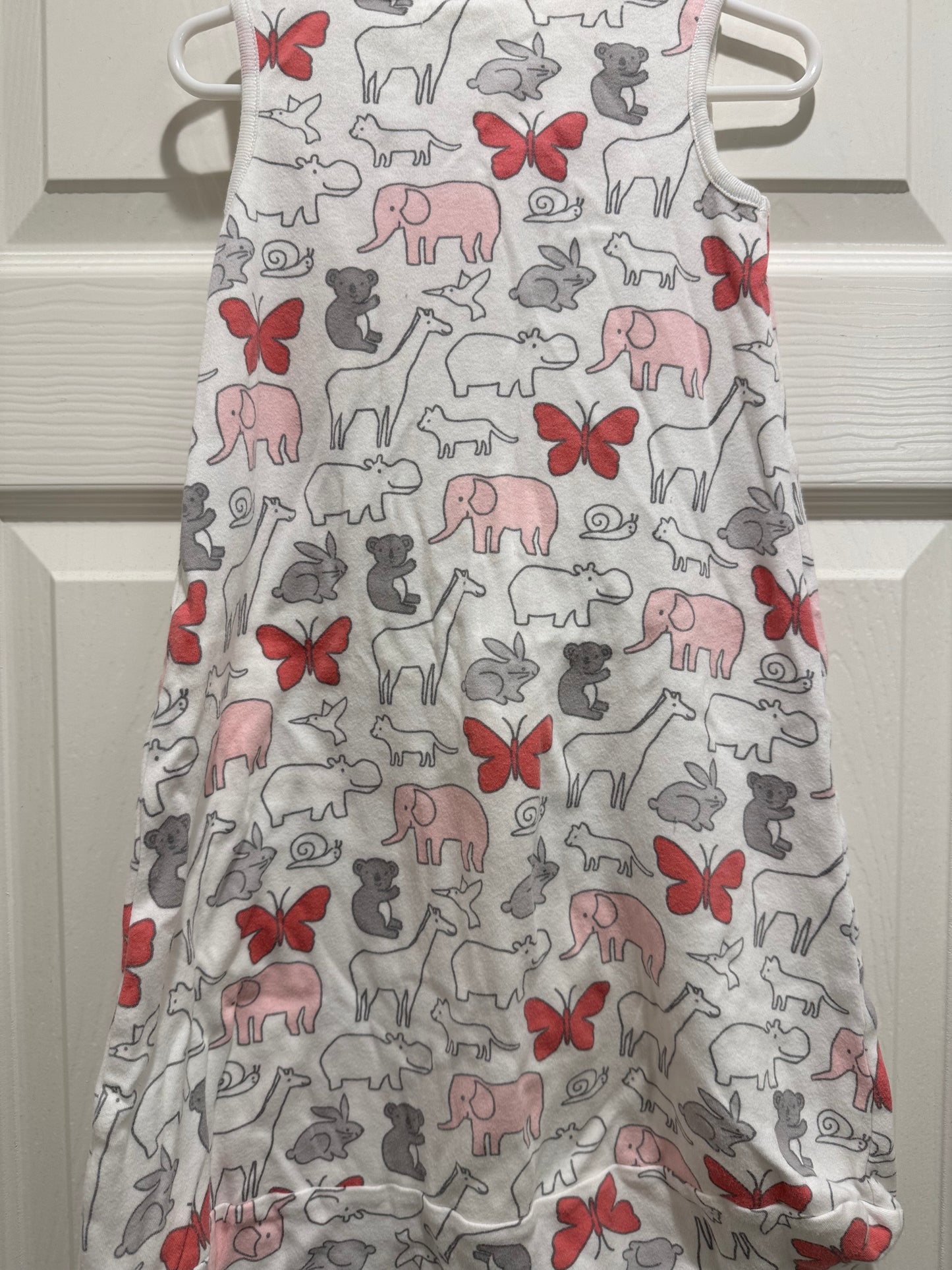 #53 baby girl sleeping sack and hoodie jumpsuit 6-9M