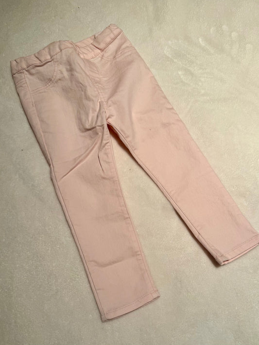 136 NWOT H&M light pink jeggings stretch 2t