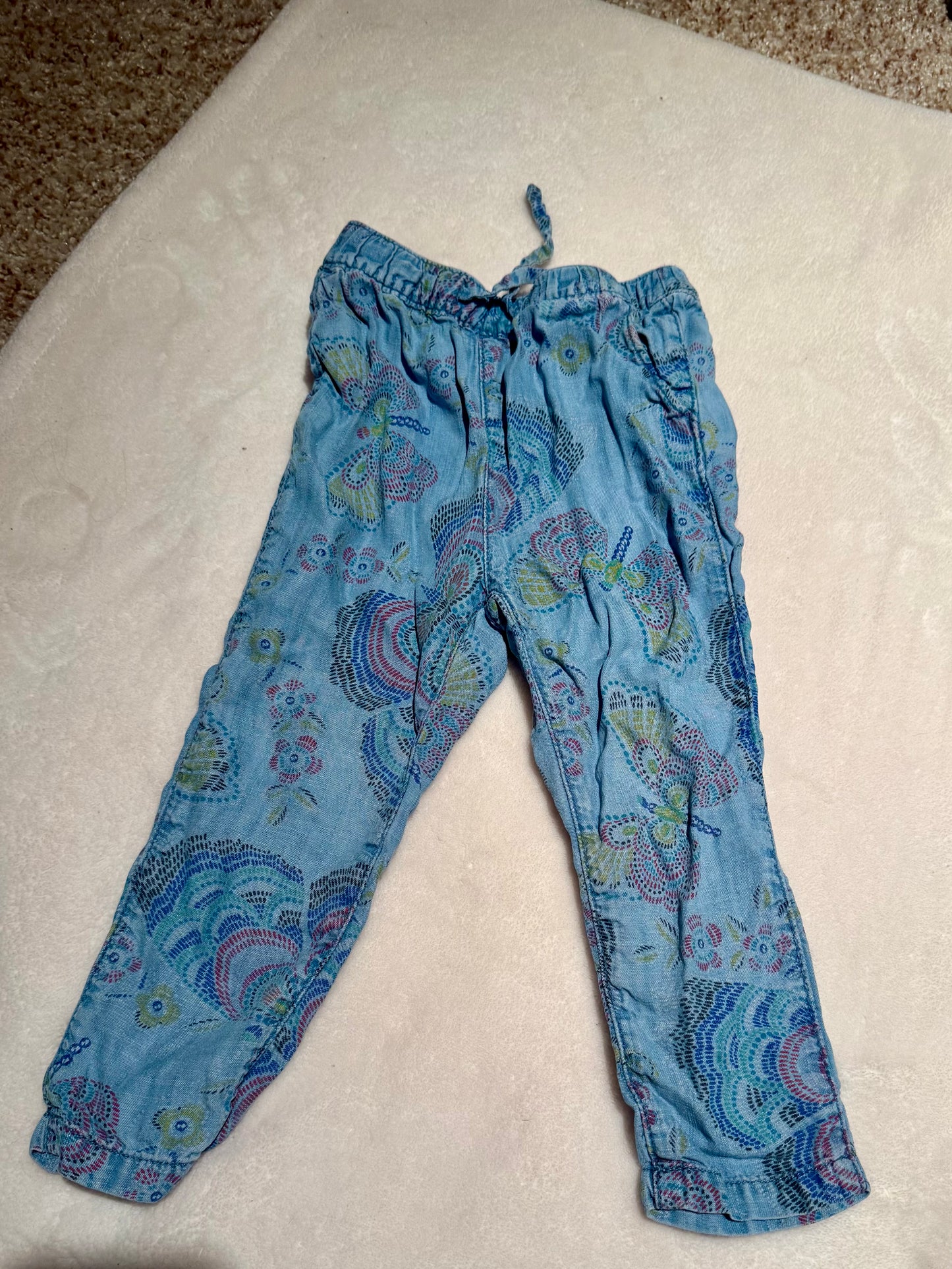 136 EUC Gap butterfly Jean/pants 2 years