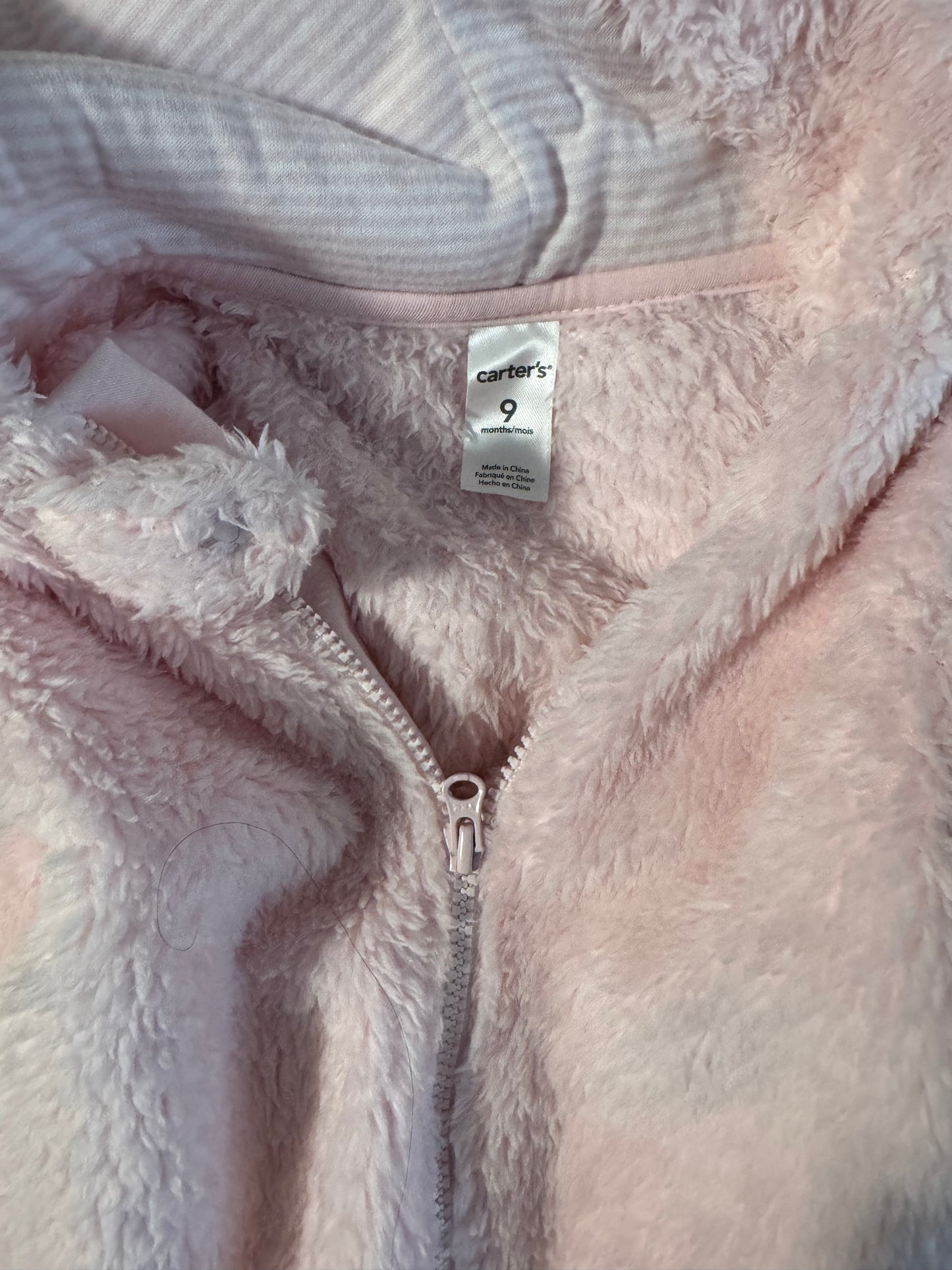 #53 baby girl sleeping sack and hoodie jumpsuit 6-9M