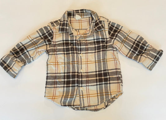 Boys 12-18M Baby Gap Plaid Flannel Shirt