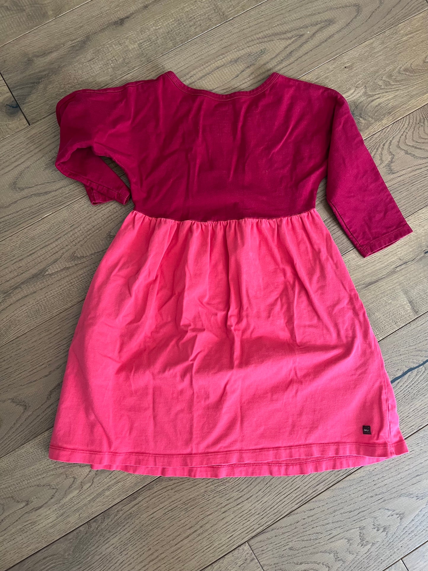 Girls size 8 Tea red and pink dress with pockets PPU Evendale 45241