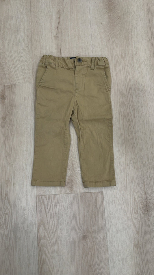 REDUCED! #49 boys The Children's Place dark khaki pants 18-24 months VGUC
