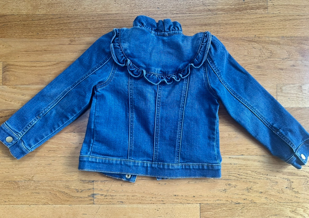 #104 Janie and Jack Denim jacket girl size 3-4 😍