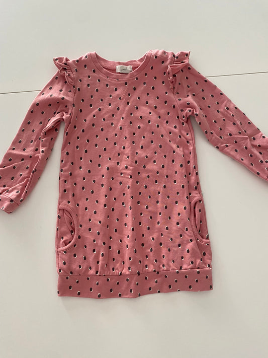 #117-Girls 24M, Peek pink sweatshirt dress, EUC,*reduced*