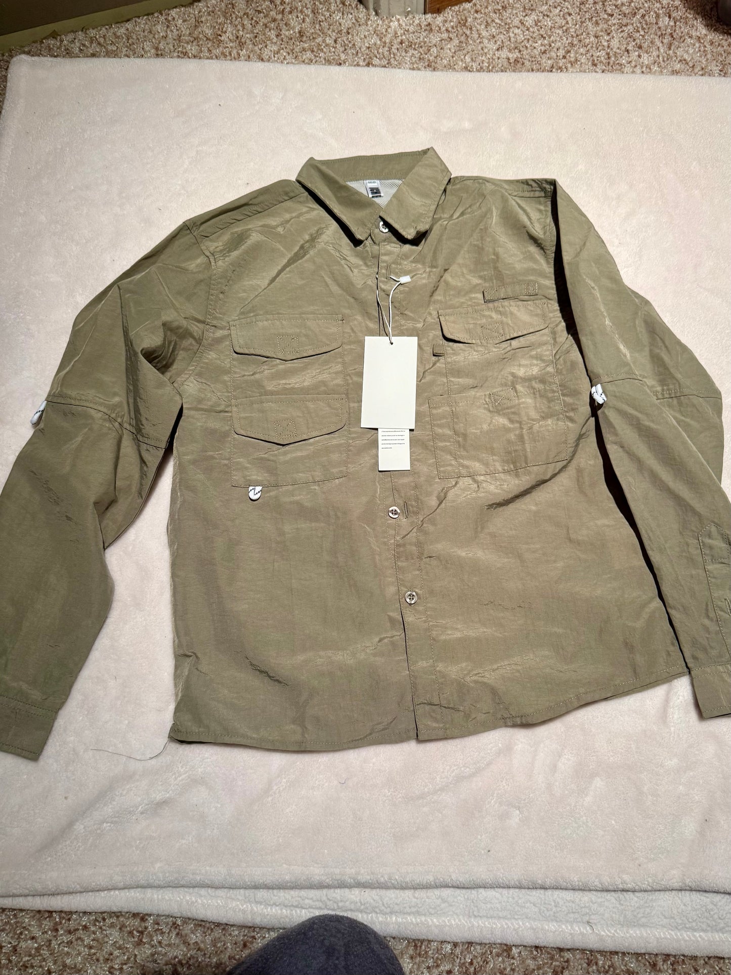 136 nwt boys long sleeve outdoor/fishing shirt